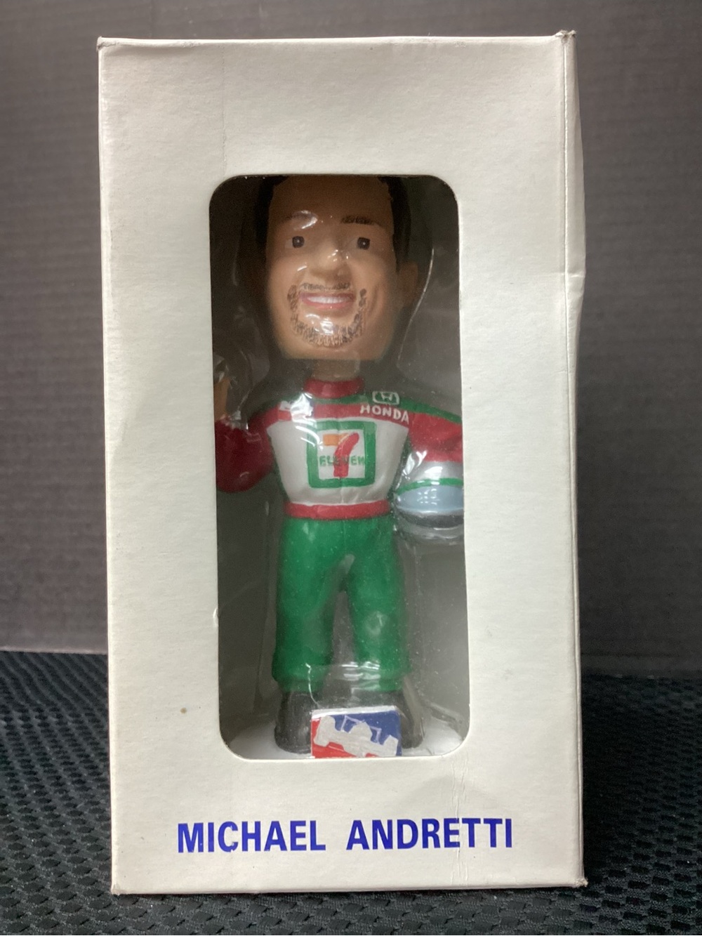 Michael Andretti Collectible Figure - Green and Red Racing Suit